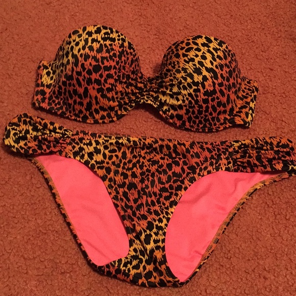 cheetah bathing suit top